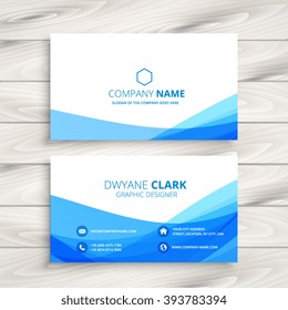 Abstract Wave Business Card