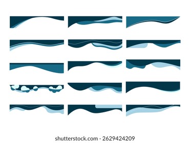 Abstract Wave Business Header Element
