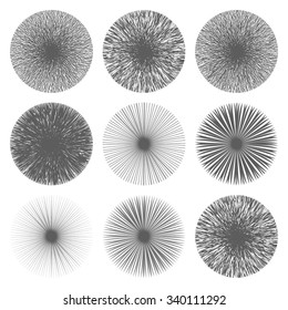 Abstract Wave From Center Vector Illustration