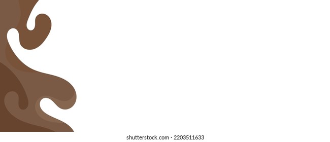 Abstract wave chocolates color background. Vector illustration with splash,