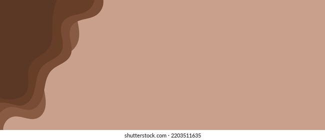 Abstract wave chocolates color background. Vector illustration with splash,