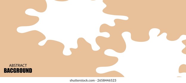 Fundo de cor de chocolates de onda abstrata. Ilustração vetorial com splash, gotejamento e derretido.
