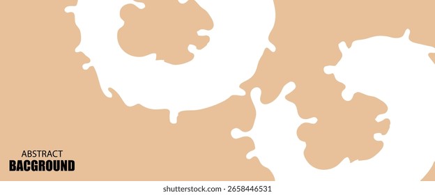 Fundo de cor de chocolates de onda abstrata. Ilustração vetorial com splash, gotejamento e derretido.