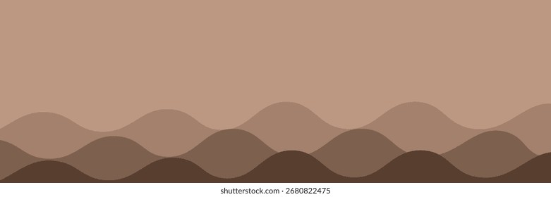 Abstract wave chocolates color background. Vector illustration with splash, dripping, and melted.