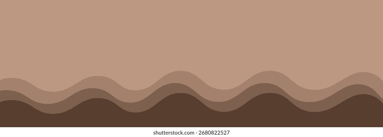 Fundo de cor de chocolates de onda abstrata. Ilustração vetorial com splash, gotejamento e derretido.