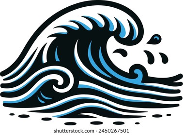 Abstract Wave Circle Graphic illustration