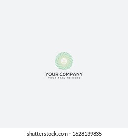 abstract A wave circle logo, circle waves logo design