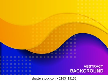 Fondo de color de onda abstracta con rayas semicirculares para el vector de diseño.