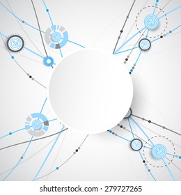 Abstract wave color background. Vector