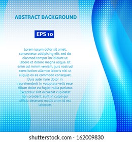 Abstract wave color design element . Abstract artistic background with space for text. Vector illustration. EPS 10.