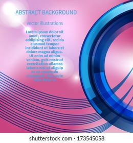 Abstract wave color design element. Abstract artistic background with space for text. Vector illustration /EPS10