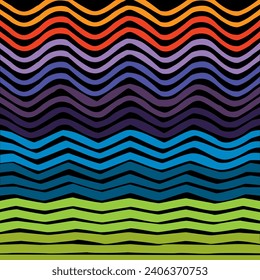 Abstract wave color. hand drawn wave rainbow. texture background. artwork, themes, poster,
