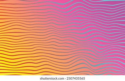 Abstract wave color line background. Futuristic design. Geometric modern pattern.