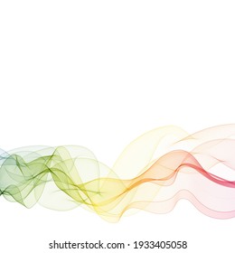 Abstrakte Wellenfarbwelle. Vorlage, Layout