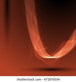 Abstract wave colorful abstraction background red