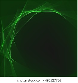 Abstract wave colorful abstraction background green
