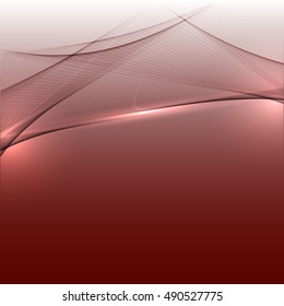 Abstract wave colorful abstraction background red