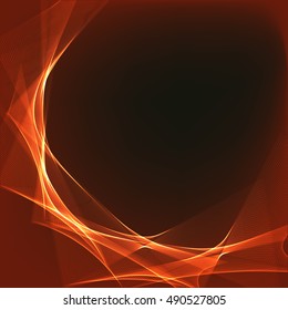 Abstract wave colorful abstraction background red
