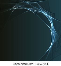 Abstract wave colorful abstraction background blue