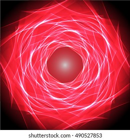 Abstract wave colorful abstraction background red