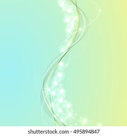 Abstract wave colorful abstraction background blue
