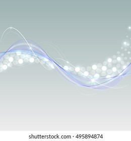 Abstract wave colorful abstraction background blue