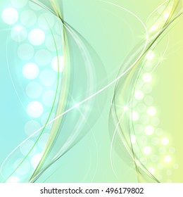 Abstract wave colorful abstraction background blue