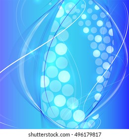 Abstract wave colorful abstraction background blue
