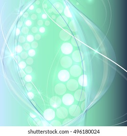 Abstract wave colorful abstraction background blue