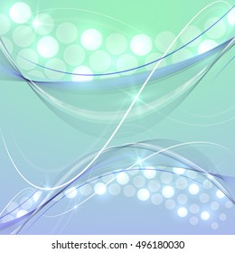 Abstract wave colorful abstraction background blue