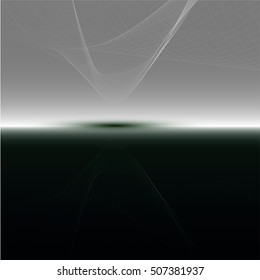 Abstract wave colorful abstraction background gray