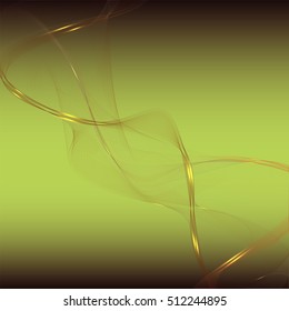 Abstract wave colorful abstraction background yellow