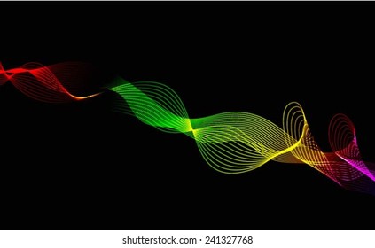 Abstract wave colorful background