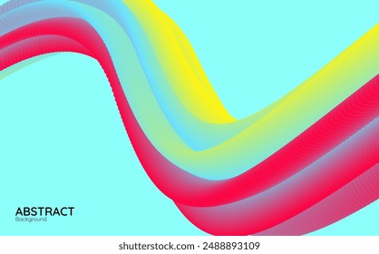 abstract wave colorful creative background