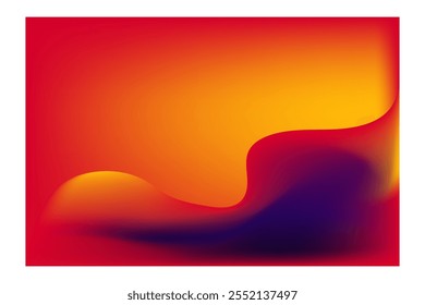 Abstract wave colorful glowing light mesh gradient background wallpaper template illustration