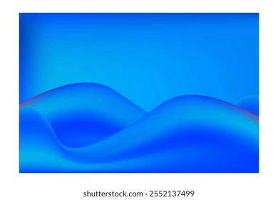 Abstract wave colorful glowing light mesh gradient background wallpaper template illustration