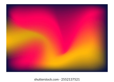Abstract wave colorful glowing light mesh gradient background wallpaper template illustration
