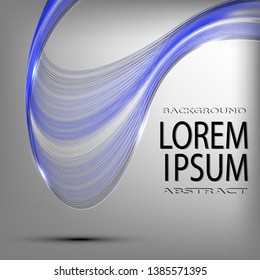 Abstract wave concept background blue