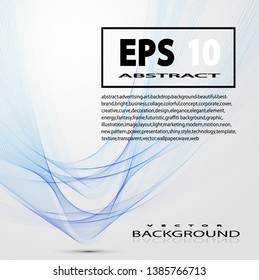 Abstract wave concept background blue