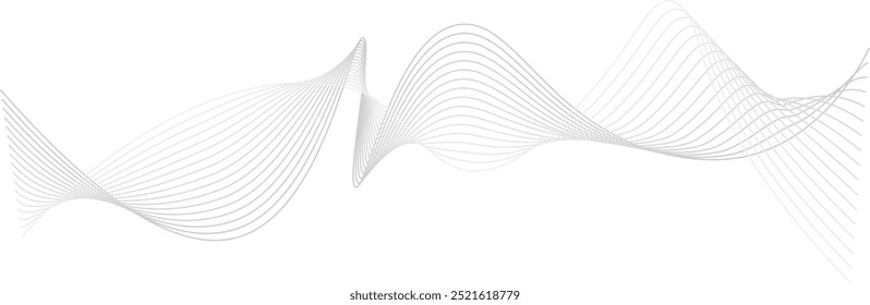 Abstract wave in concept of technology