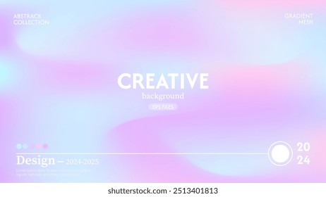 Abstract wave creative background with a combination of bright colors, beautiful and luxurious. Minimalist pastel colors. eps 10 vector