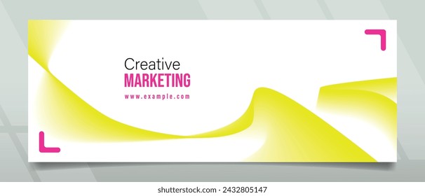 Abstract Wave Creative Markeing Banner Design