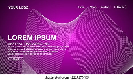 
Abstract wave curve background. Great for landing pages, websites, banners, posters, events, etc. Vector illustration