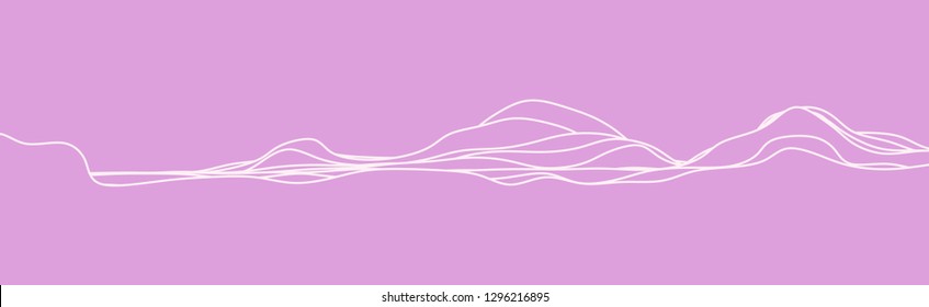 abstract wave curve, for minimal hill skyline 