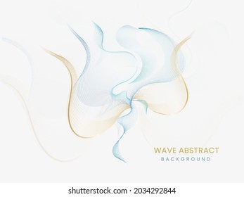 Abstract Wave Curve Motion Background.