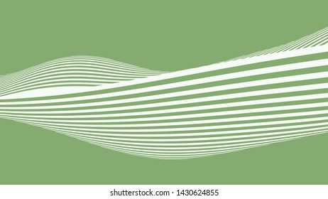 abstract wave curve stripes line concept for minimal sea wave, mountain hill or skyline. 