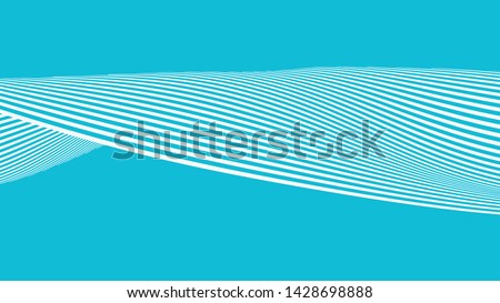 abstract wave curve stripes line concept for minimal sea wave, mountain hill or skyline. 