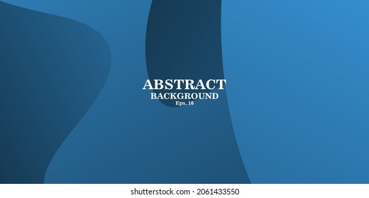 La ola abstracta de fondo azul oscuro también era apropiada para medios sociales, sitios web, carteles, afiches.