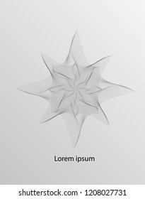 Abstract wave decorative element. Abstract background for decorative design.