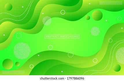 Abstract wave design background. Green design concept for wallpaper
